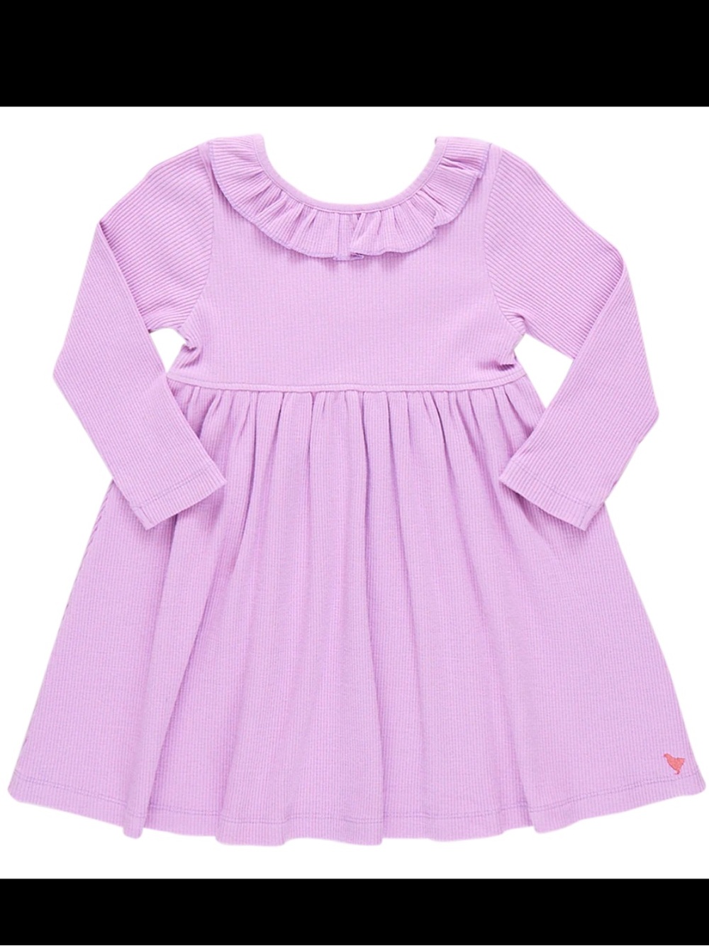Pink Chicken Lilac Long-Sleeve Ruffle Dress